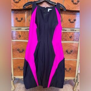 Elegant Black and Pink Women's Dress